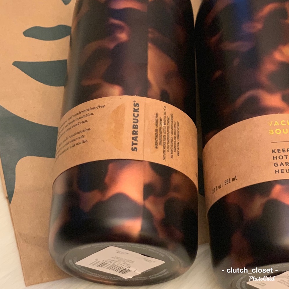 Starbucks Tortoise Shell Insulated Water Bottle - Picture 6 of 8